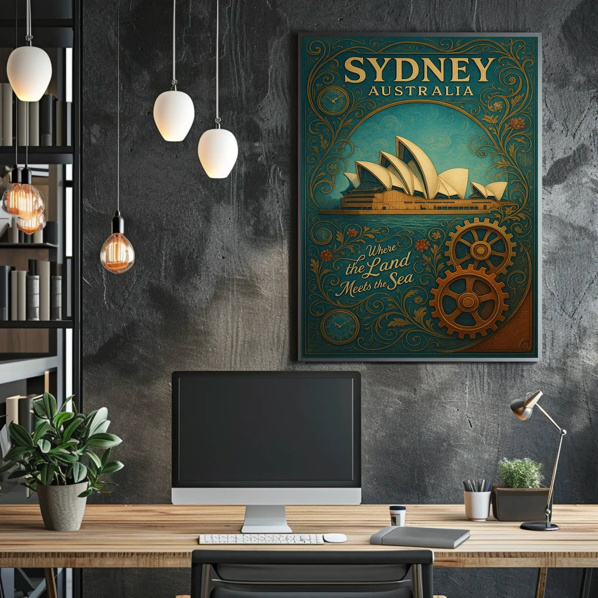 Sydney, Australia Where the Land Meets the Sea Poster