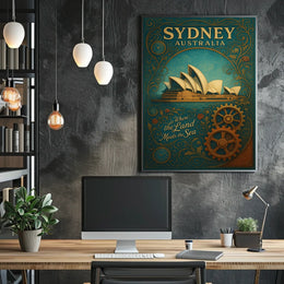 Sydney, Australia Where the Land Meets the Sea Poster