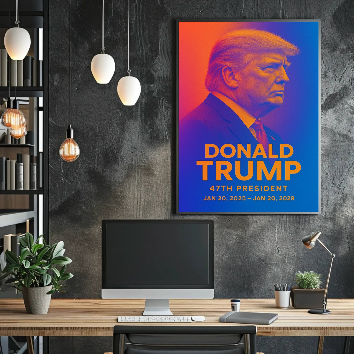Trump Visionary Futurism Patriot Poster