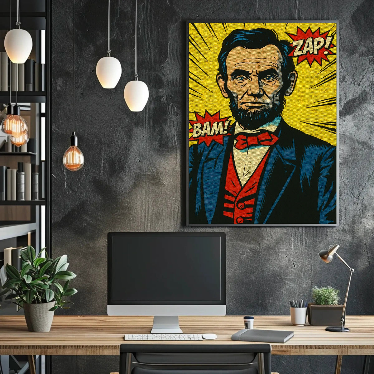 Comic Style President Poster