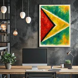 Abstract National Colors Poster