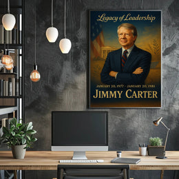 Jimmy Carter Presidential Era Wall Art Print PosterGoat