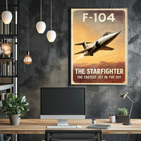 F-104 Starfighter The Fastest Jet Poster PosterGoat