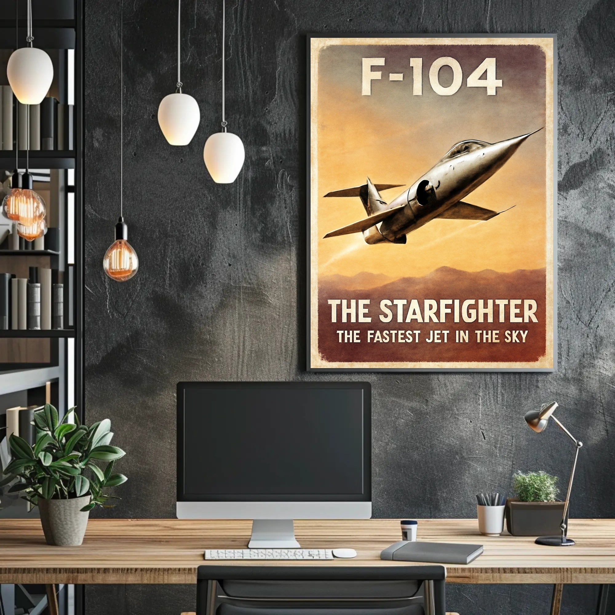 F-104 Starfighter The Fastest Jet Poster PosterGoat