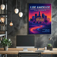 Los Angeles City Of Dreams And Stars Poster