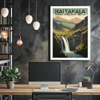 Haleakala National Park Scenic Poster Hawaii Wall Art