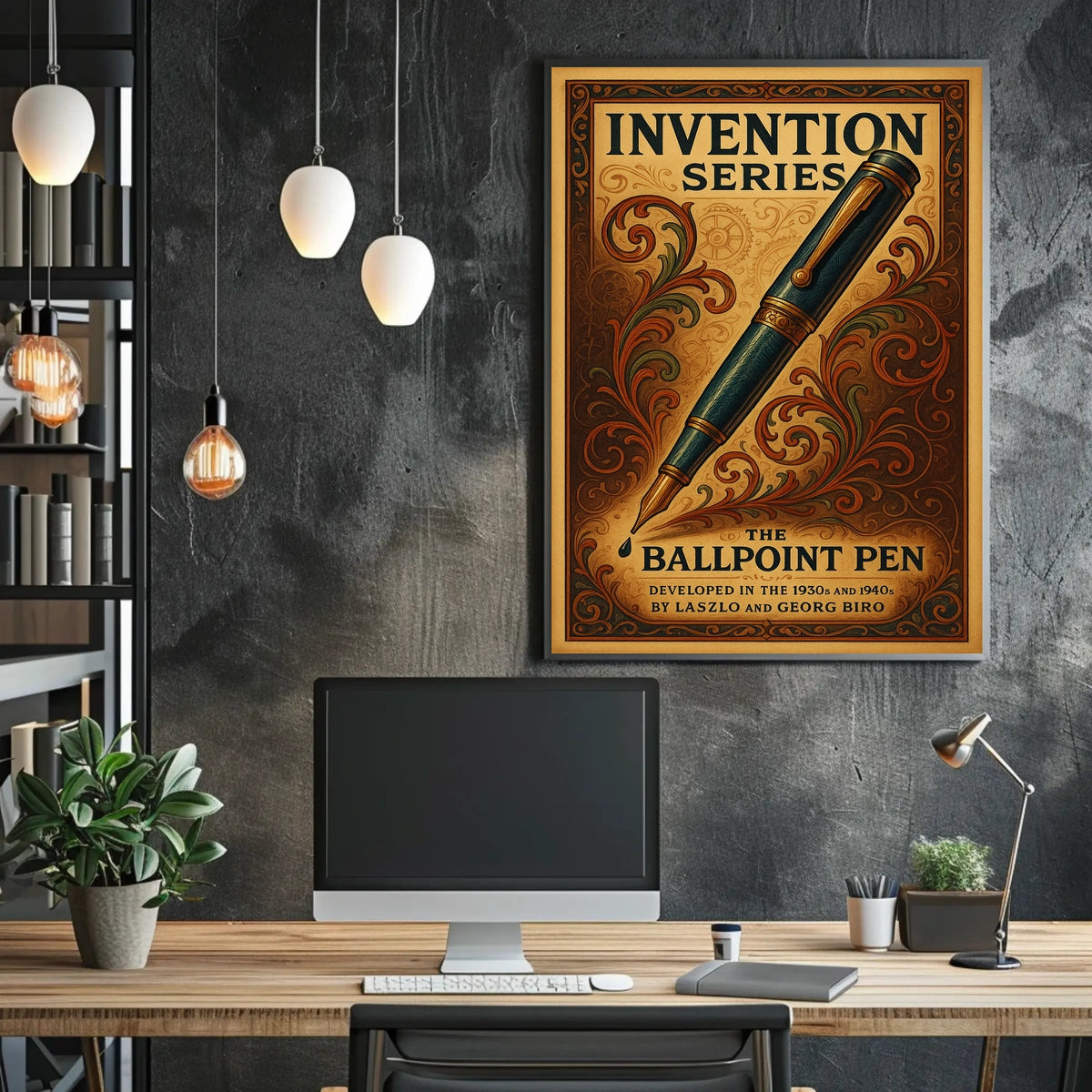 The Ballpoint Pen Invention Series Poster