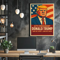 Trump Patriotic Vision Pop Art Poster