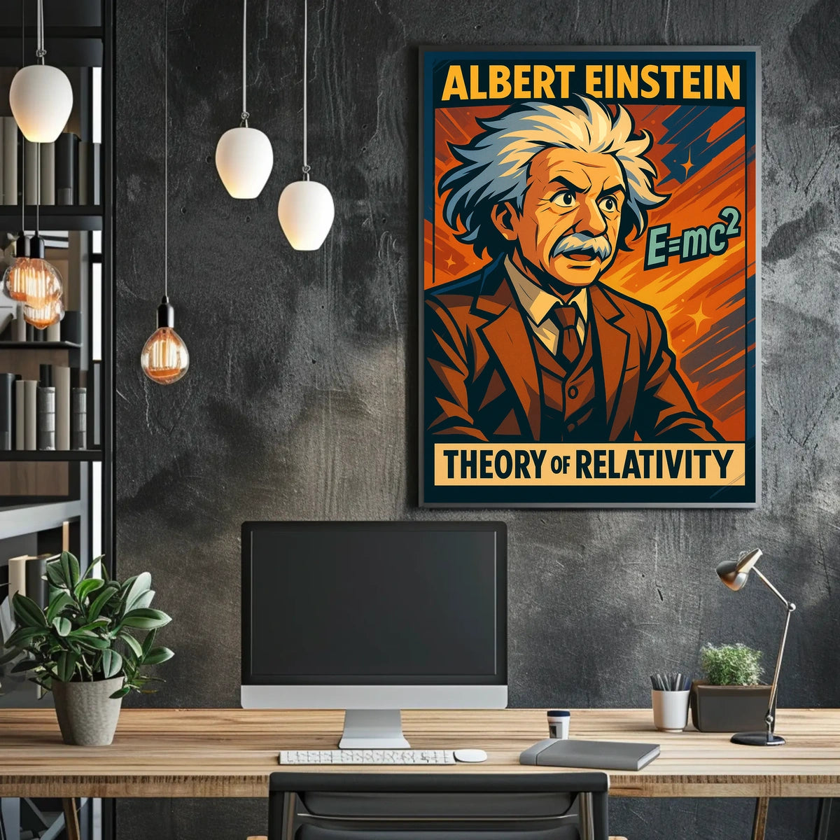 Albert Einstein Theory Of Relativity Poster