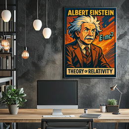 Albert Einstein Theory Of Relativity Poster