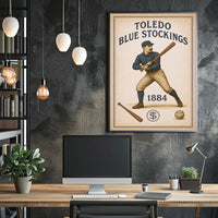 Toledo Blue Stockings 1884 Poster PosterGoat
