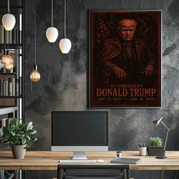 Patriotic Leadership Portrait: Historical or Presidential Poster