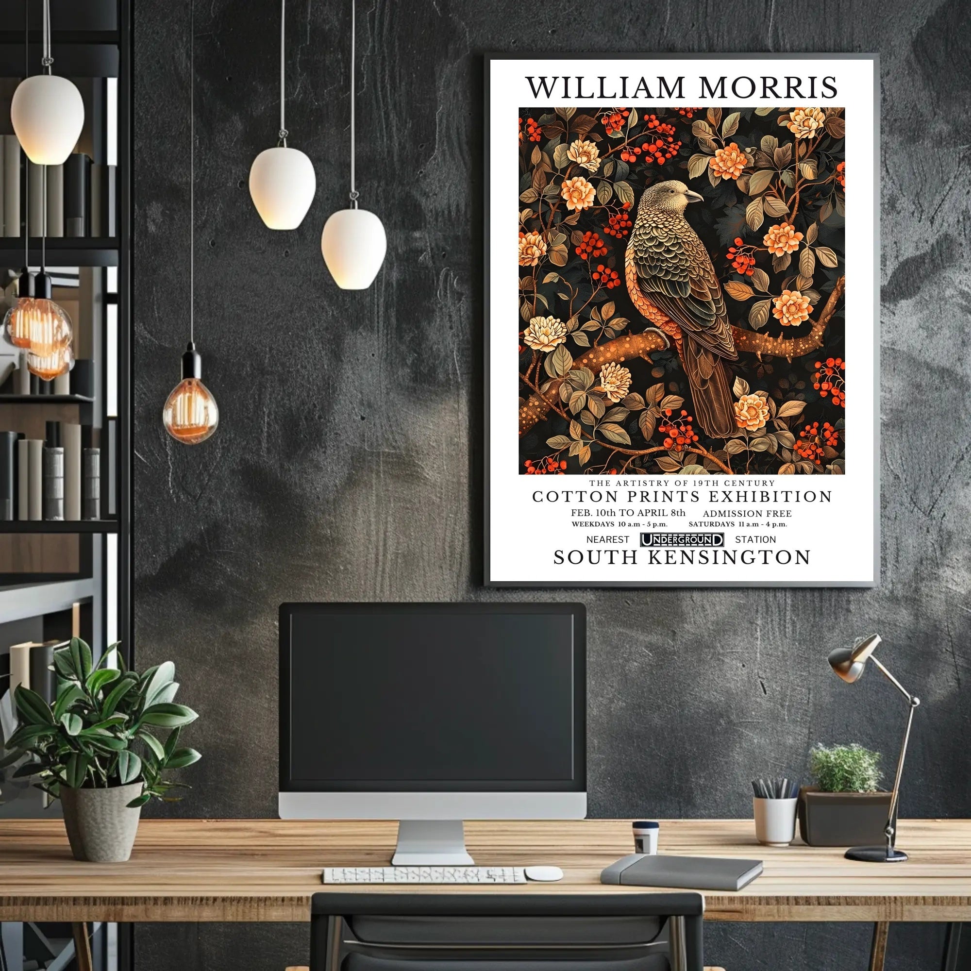 William Morris 19th Century Cotton Prints Artistic Poster