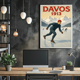 Davos 1913 Winter Sports Poster PosterGoat