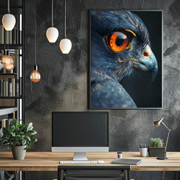 Majestic Eagle Eye Close-Up Animal Poster PosterGoat