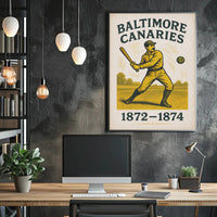 Baltimore Canaries Baseball Poster PosterGoat