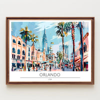 Vibrant Orlando Poster PosterGoat