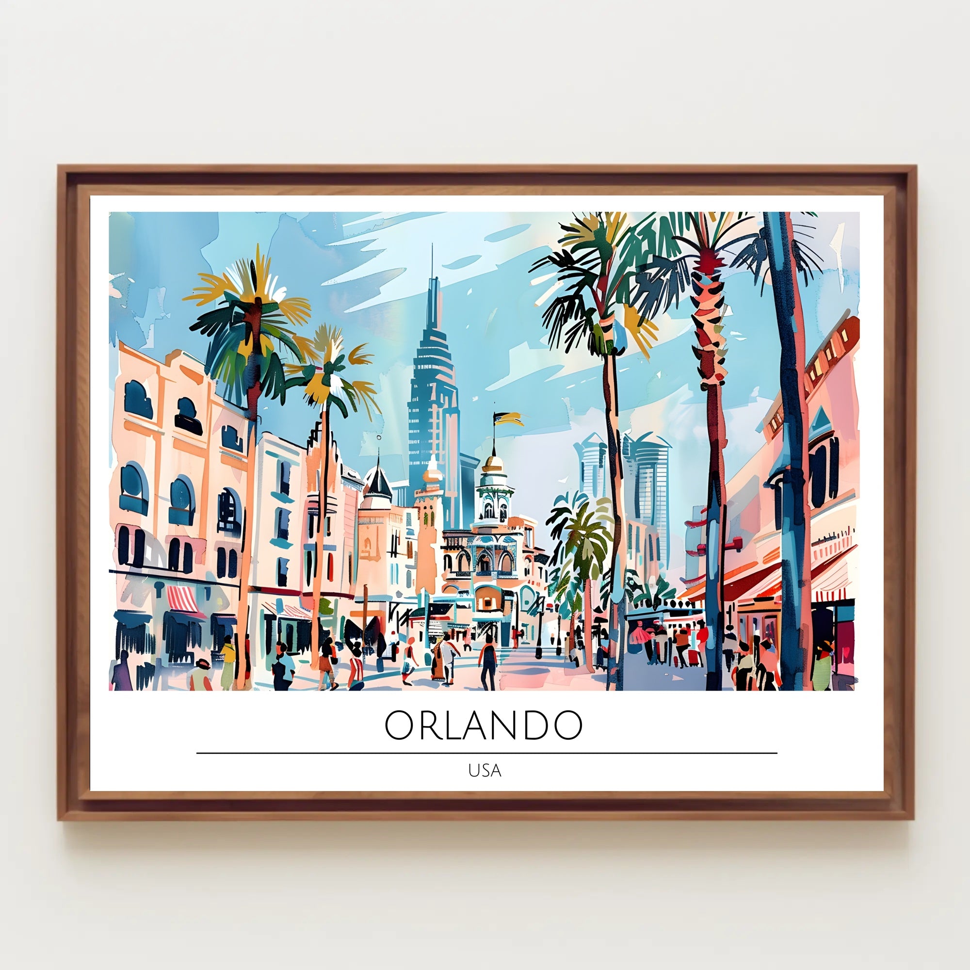 Vibrant Orlando Poster PosterGoat