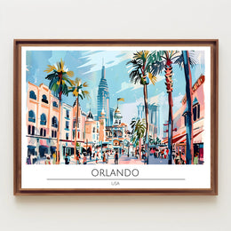 Vibrant Orlando Poster PosterGoat