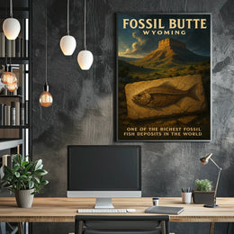Fossil Butte, Wyoming Poster