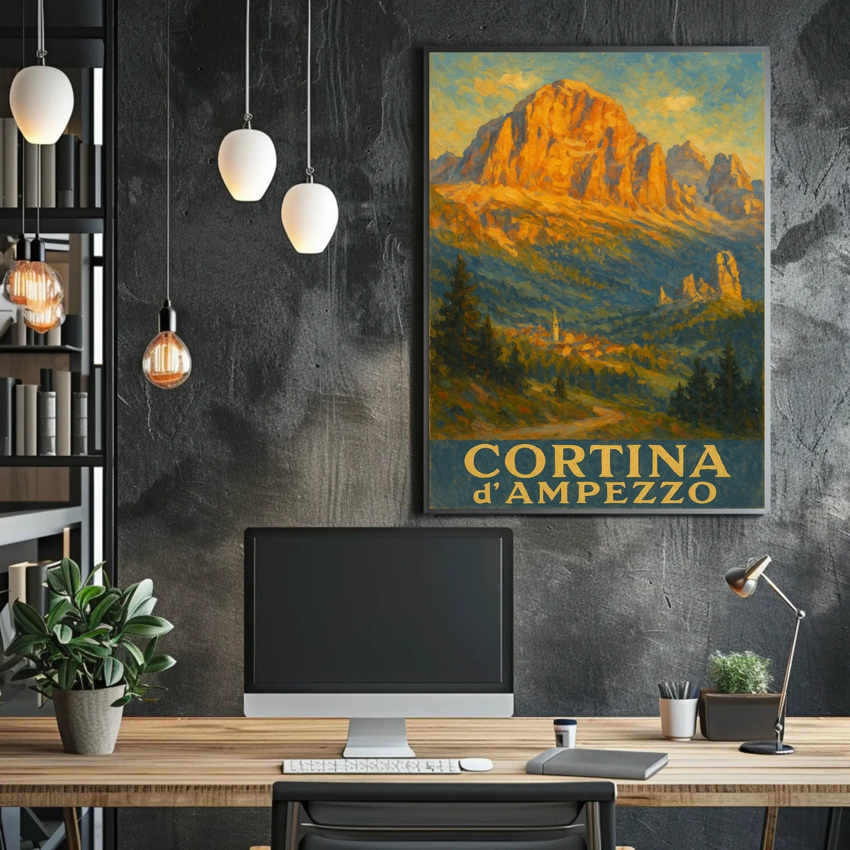 Cortina DAmpezzo Landscape Poster