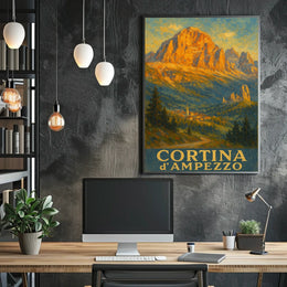 Cortina DAmpezzo Landscape Poster
