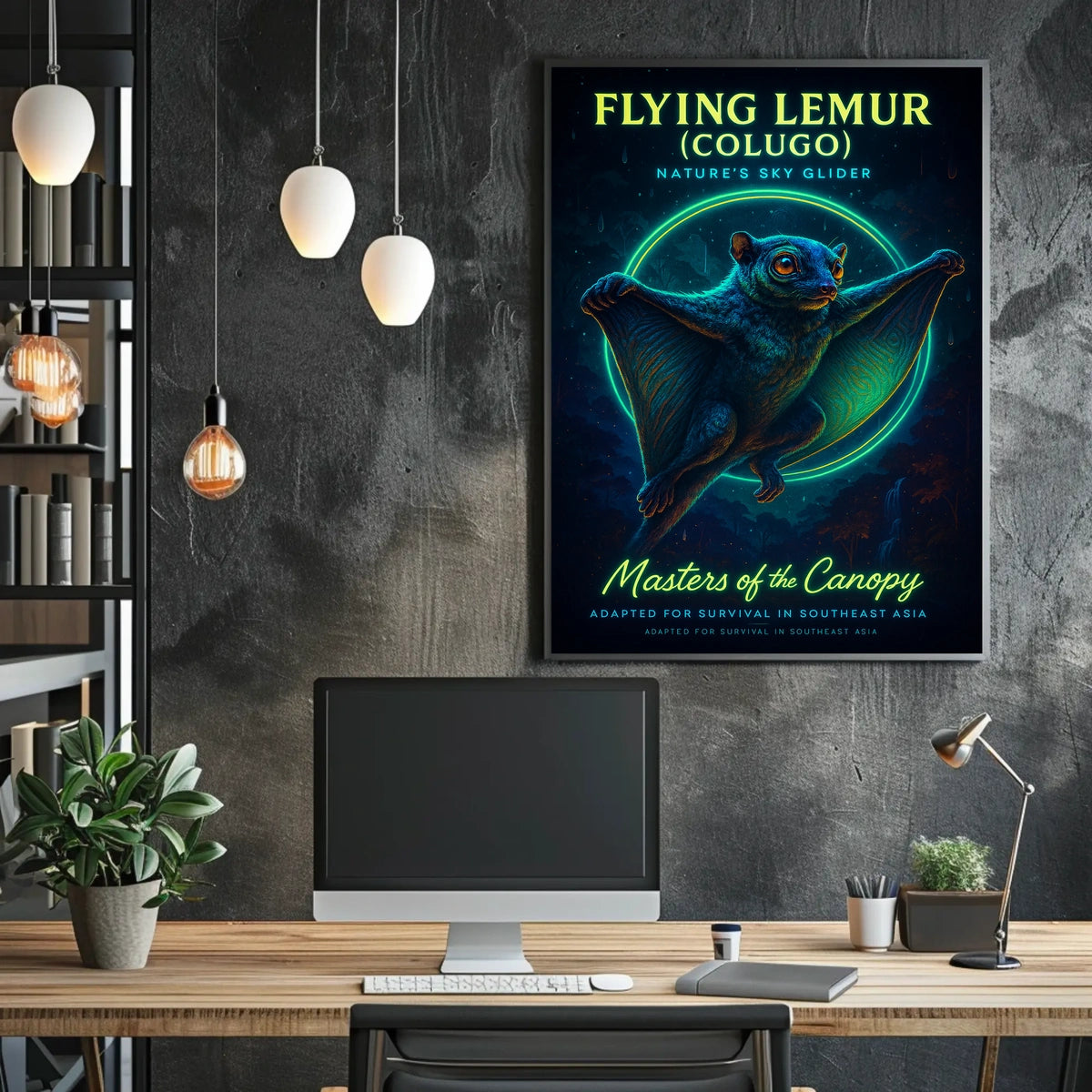 Flying Lemur Masters of the Canopy Poster