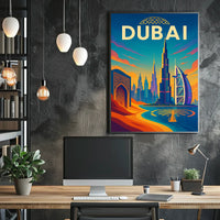 Dubai Poster City Of Wonders Vibrant Skyline For Travelers