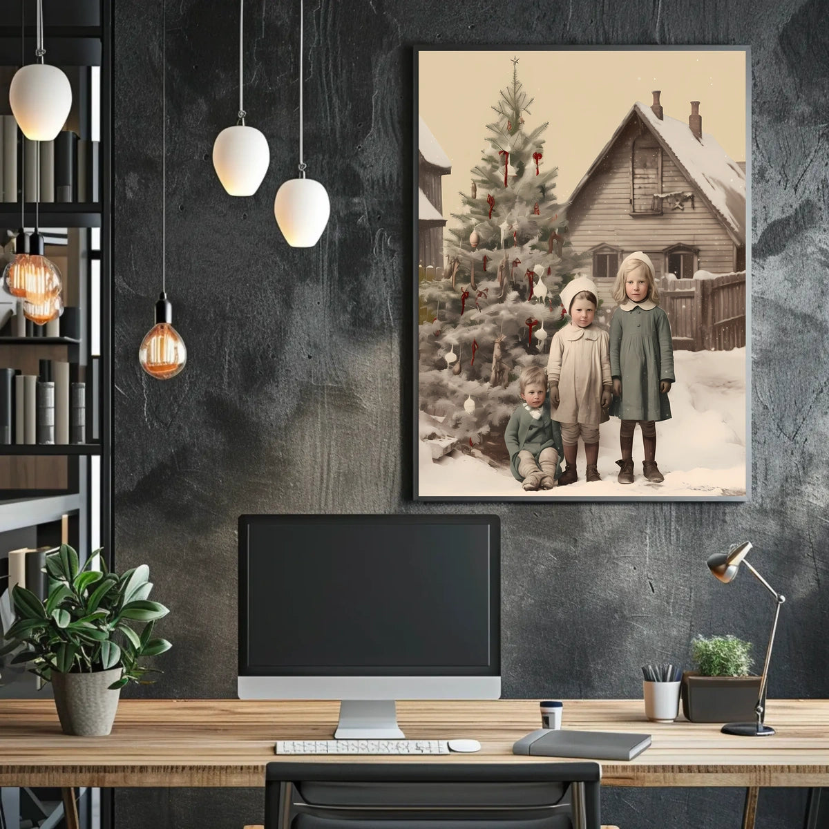 Vintage Holiday Charm Vintage Poster