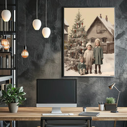 Vintage Holiday Charm Vintage Poster