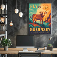 Fly to Guernsey Poster