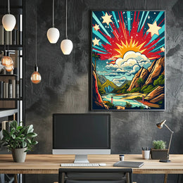 Celestial Landscape Poster