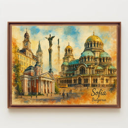 Sofia, Bulgaria Architectural Splendor Poster