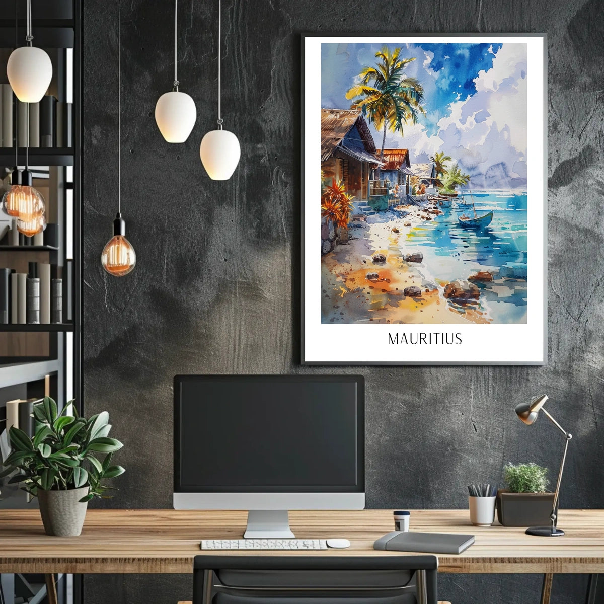 Tropical Paradise of Mauritius Poster