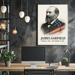 James A. Garfield 20th President of the United States Reflections Poster