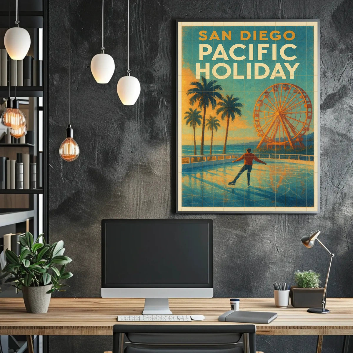 San Diego Pacific Holiday Poster