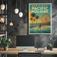 San Diego Pacific Holiday Poster