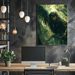Mystical Owl Enigma in the Forest Fantasy or Mythology Poster PosterGoat