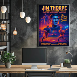 Jim Thorpe A Legend Across Fields Poster PosterGoat