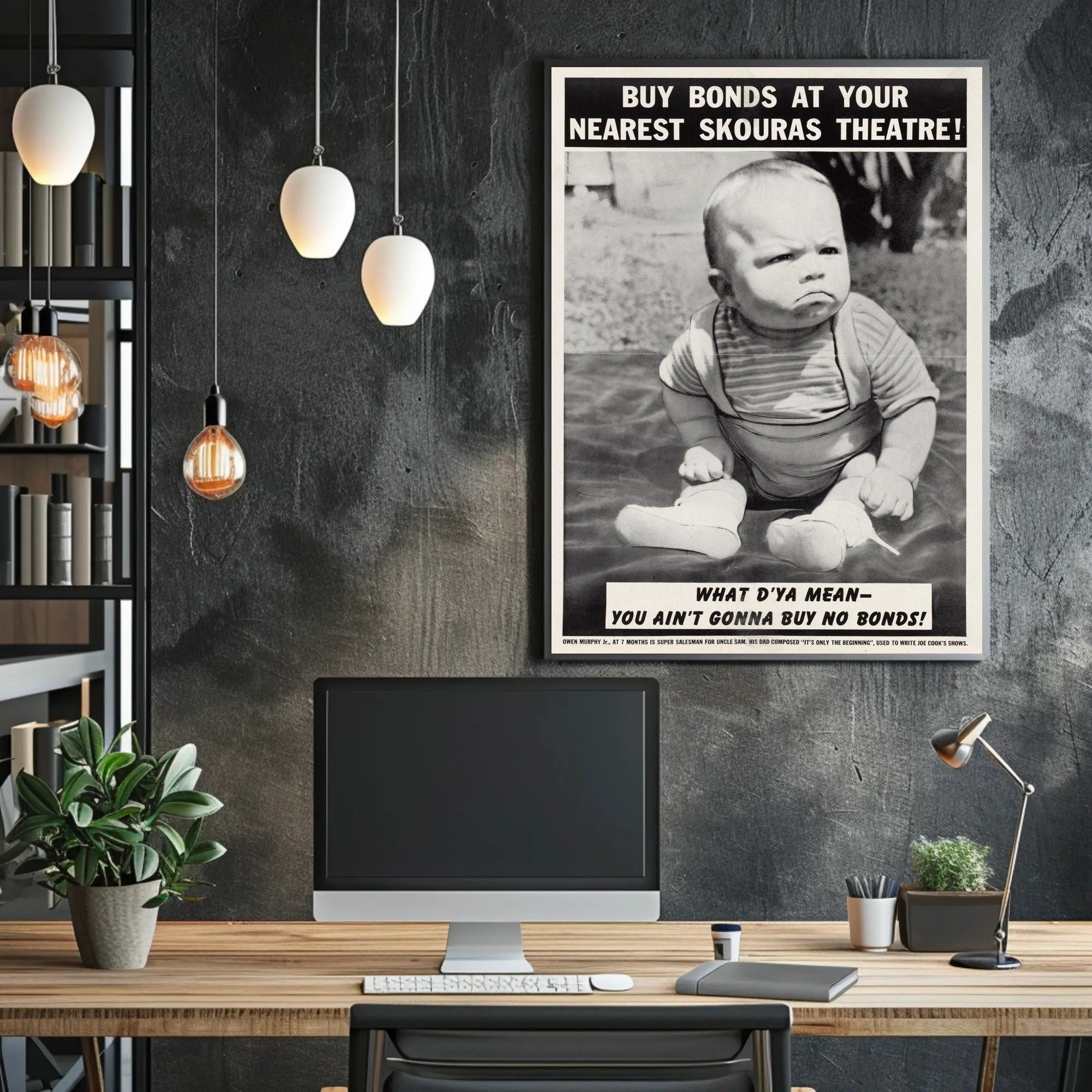 Baby Bond Salesman Poster PosterGoat
