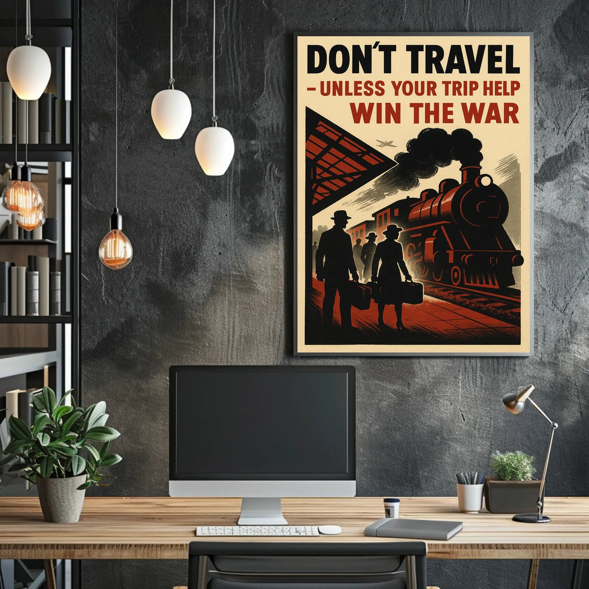 Wartime Travel Restrictions Poster