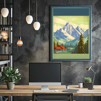 Majestic Mountain Retreat Poster