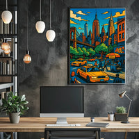 New York City Poster Vibrant Urban Vibe For NYC Lovers
