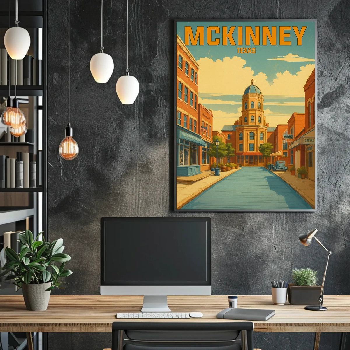 McKinney, Texas A Vintage Tribute Poster