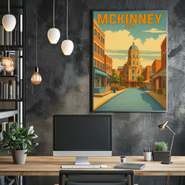 McKinney, Texas A Vintage Tribute Poster