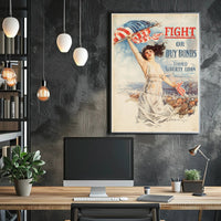 Patriotic Liberty WWI America Propaganda Poster