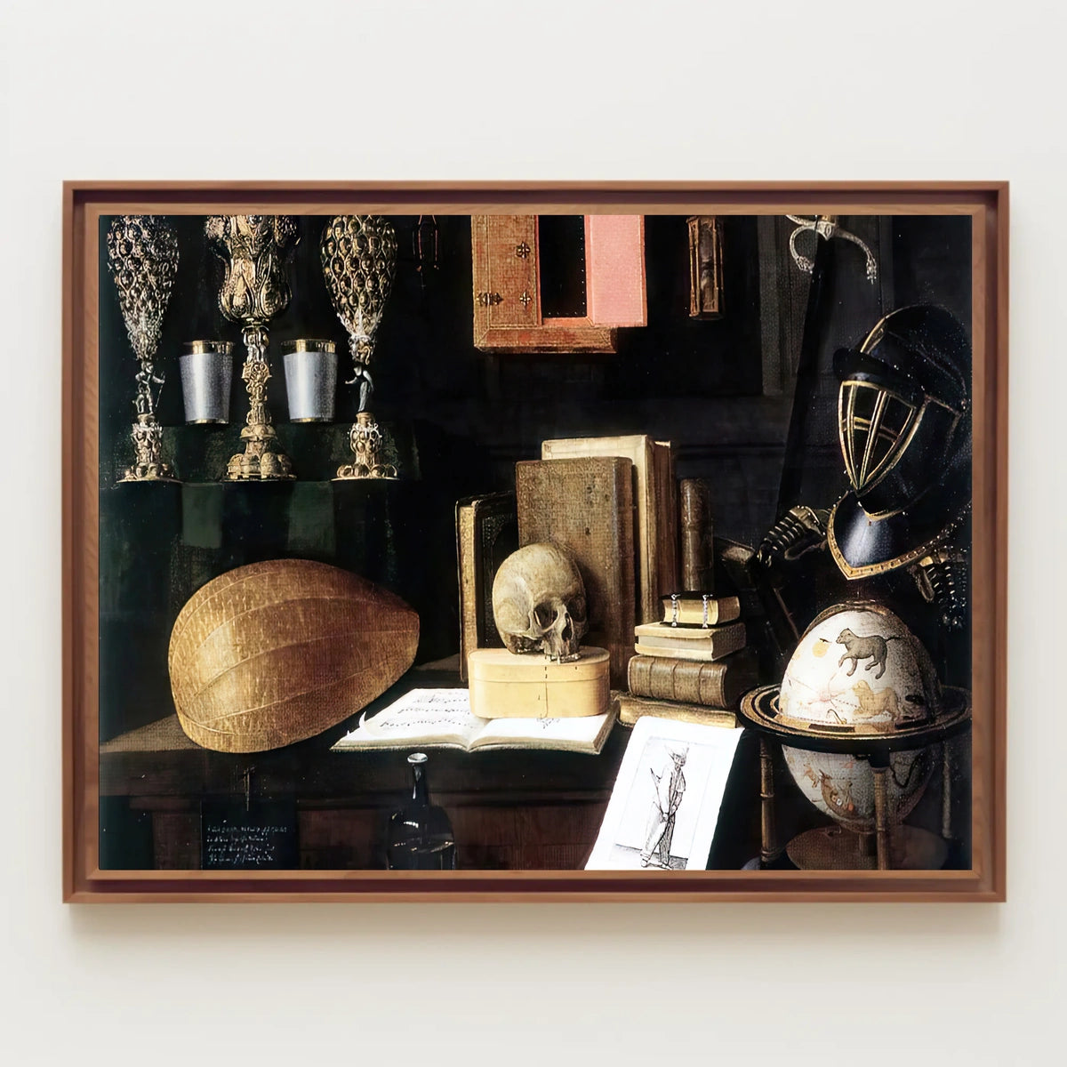 Vanitas Still Life Symbolism in Artistic Poster