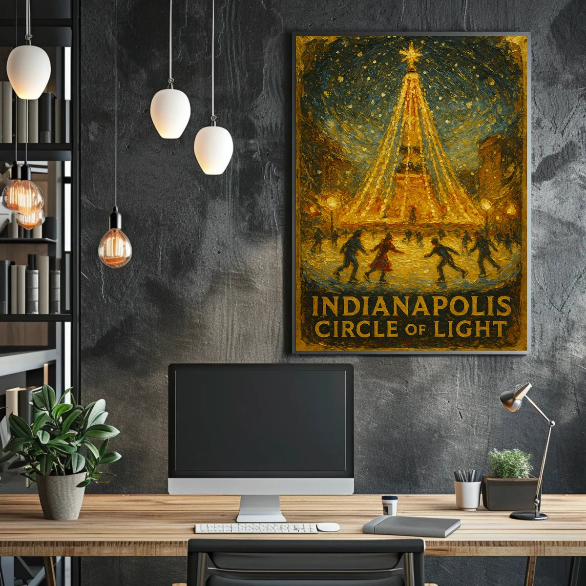 Indianapolis Circle Of Light Poster
