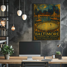 Baltimore Harbor Of Lights Poster