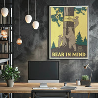 Bear in Mind: Prevent Forest Fires Poster PosterGoat